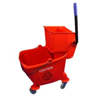 CleanWorks Mop Bucket & Wringer Red 25L (EA) 900007