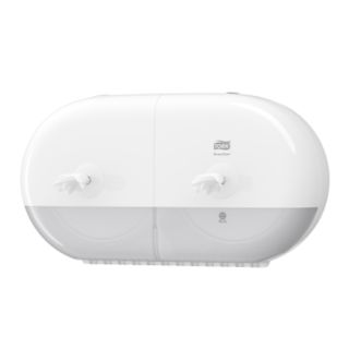 Tork SmartOne® Twin Mini Toilet Roll Dispenser White 682000