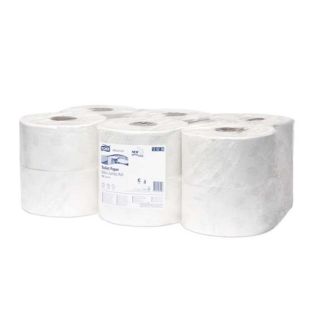 Tork Mini Jumbo Toilet Roll 170M White 2Ply (CS 12) 120238