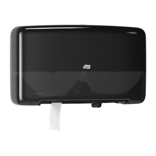Tork Twin Mini Jumbo Toilet Roll Dispenser Black - T2 555508